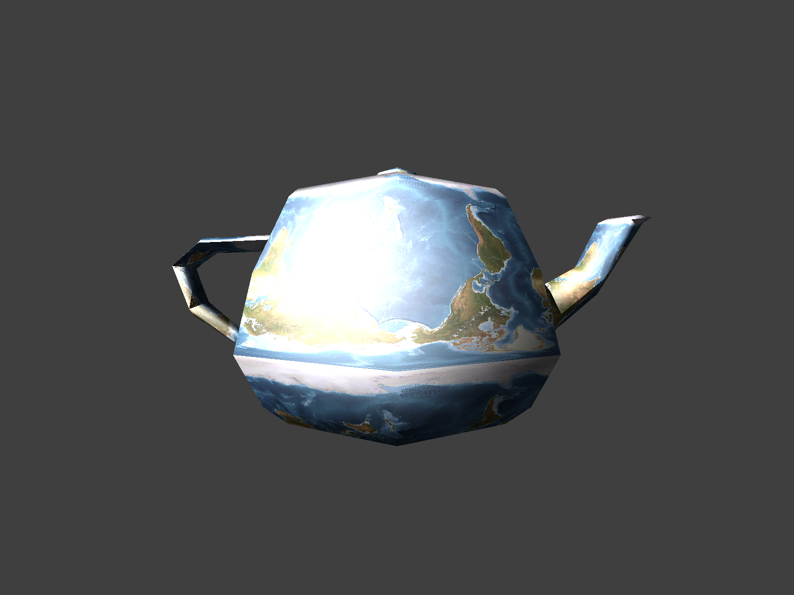 the utah teapot generated by my raytracer